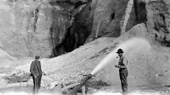 “Hydraulic operations taken on Lovett Gulch. Sept. 1, 1919.”