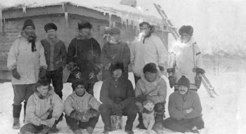“Some Northern Snaps  Dawson & Rampart House R.C.M.P. Patrol” Claude is on the far left in the second row.
