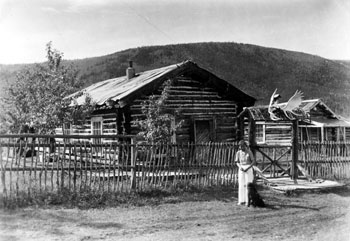 “Our house at Forty Mile June 1938”