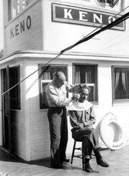 Claude getting a trim on the Keno.