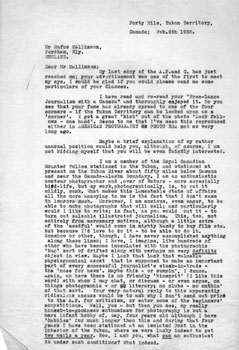 Claude to Rufus Mallinson, February 6, 1932.