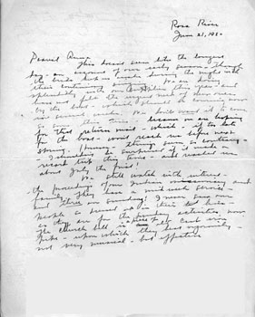 Mary to Anna June 21, 1930.