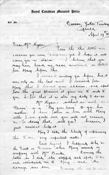 Claude to Mrs. Ryder (April 17, 1925).