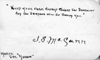 SS Yukon booklet.