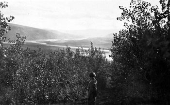 Claude wrote the following on the back of this photo of Mary in Dawson: “At the close of day. When the lights are low. When the evening shadows come and go.” August 16, 1924.