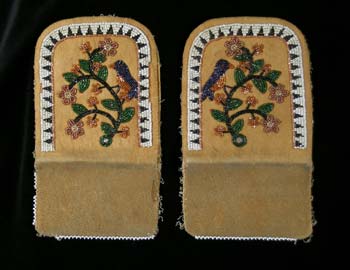 Beaded bookends - perhaps Mary decorated her home with some of these wonderfully beaded items, or perhaps she sent them to her family as gifts.
