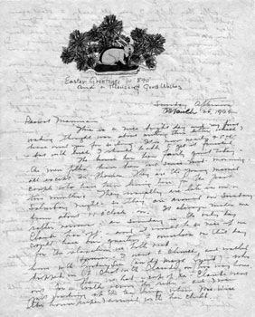 Mary to her mother, March 26, 1944.