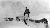 “Police Patrol – Rampart House to Ft. McPherson – Crossing Rockies. February 1918.” 